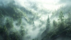 Misty Forest 4K Wallpaper: Free Desktop Background for Nature Lovers