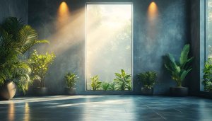 Indoor Plants Sunlight Room, Free Interior Design Mobile Wallpaper