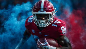 Alabama Crimson Tide Football Player 4K Desktop Background Mobile Wallpaper