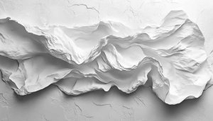 Abstract White Texture Mobile Wallpaper, Minimalist Desktop Background 4K