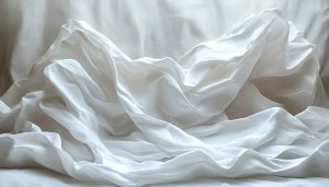 Elegant White Fabric Texture Desktop Background | Free Sheer Wallpaper