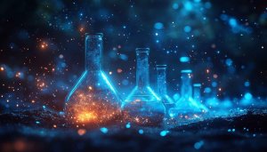 Science Lab Beakers 4K Desktop Background, Tech Mobile Wallpaper
