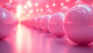 Pink Balloons Abstract Art 4K Desktop Mobile Wallpaper Background