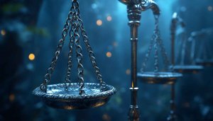 Scales of Justice 4K Desktop Background Fair Trial Mobile Wallpaper