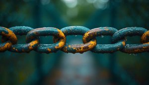 Vintage Metal Chain Wet Weather 4K Desktop Mobile Wallpaper