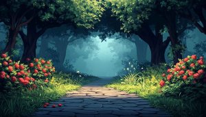 Enchanted Forest Path 4K Wallpaper for Desktop and Mobile