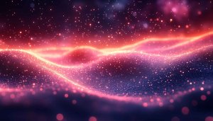 Sparkling Cosmic Dust Mobile Wallpaper, Glowing Particle 4K Desktop Background