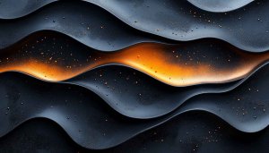 Black and Orange Wavy Texture 4K Desktop Wallpaper Background