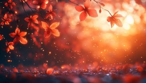 Orange Flowers Bokeh 4K Wallpaper for Desktop and Mobile