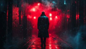 Cyberpunk Cityscape Rainy Night 4K Desktop Backgrounds Mobile Wallpaper