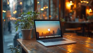 MacBook Pro Desktop Wallpaper Sunset Cityscape Background 4K