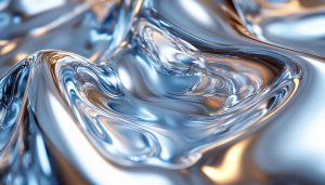 Abstract Liquid Metal Texture 4K Desktop Background Free Wallpaper
