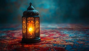Ramadan Kareem Lantern Wallpaper: Islamic Festival Mobile Background 4K