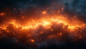 Fiery Nebula Galaxy Space 4K Wallpaper For Desktop and Mobile
