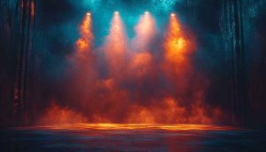 Dramatic Stage Lighting 4K Desktop Background Theater Mobile Wallpaper