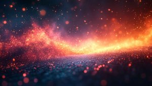 Orange Galaxy Dust 4K Desktop Wallpaper, Cosmic Mobile Background