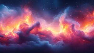 Dramatic Nebula Cloudscape Mobile Wallpaper, Free Celestial 4K Background