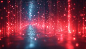 Abstract Red and Blue Light 4K Desktop Wallpaper