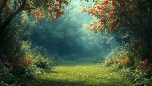 Enchanted Forest Path 4K Desktop Background Free Mobile Wallpaper