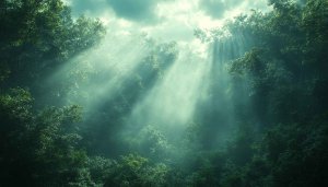 Sunlight Through Forest Trees Mobile Wallpaper Beautiful Nature Scene