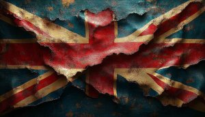 Distressed Union Jack Flag 4K Wallpaper Desktop Background Free