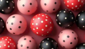 Polka Dot Spheres Wallpaper Aesthetic Mobile Background Free