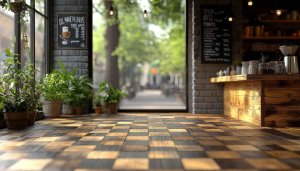 Cafe Interior Mobile Wallpaper - Cozy Coffee Shop 4K Background