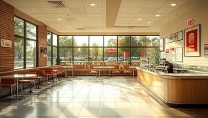 Modern Interior Design Wallpaper - Commercial Space Architecture Background Image