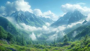 Lush Green Mountain Scenery Mobile Wallpaper Nature 4K Background