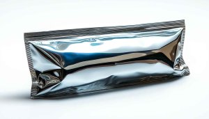 Shiny Silver Packaging Texture, Abstract Reflective Foil, Desktop Background