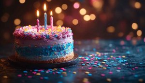 Colorful Birthday Cake Wallpaper Celebration Background For Desktop Mobile