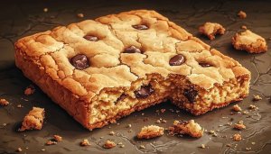 Delicious Chocolate Chip Cookie Desktop Wallpaper Yummy Treat Illustration