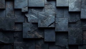 Dark Stone Tiles 3D Texture Mobile Wallpaper 4K Background