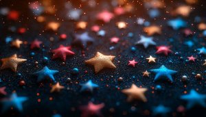 Colorful Stars Wallpaper 4K Resolution for Desktop Background