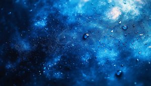 Abstract Blue Water Droplets 4K Wallpaper for Desktop Mobile Background