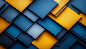 Abstract Geometric Blue and Yellow Mobile Wallpaper Art Background