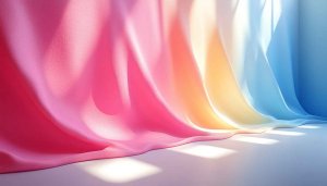 Pastel Fabric Waves Aesthetic Background: Free Mobile and Desktop Wallpaper