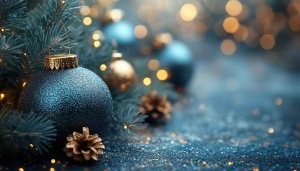 Sparkling Christmas Ornaments Bokeh 4K Festive Desktop Mobile Wallpaper