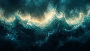 Dramatic Ocean Wave 4K Desktop Background, Free Mobile Wallpaper