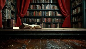 Cozy Library Wallpaper: Old Books Aesthetic 4K Desktop Background