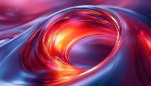 Abstract Red Blue Wave 4K Desktop Mobile Wallpaper Free