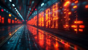 Cyberpunk Digital Numbers Mobile Wallpaper 4K Desktop Background Free