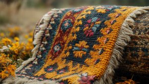 Vintage Woven Rug Texture Wallpaper for Desktop Background Free