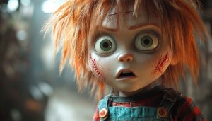 Chucky Child's Play Doll 4K Desktop Wallpaper Free Horror Background