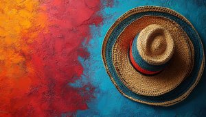 Summer Hat Colorful Art Desktop Background Mobile Wallpaper Free