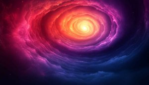 Abstract Cosmic Cloud Mobile Wallpaper, Colorful Galaxy Background, 4K Desktop