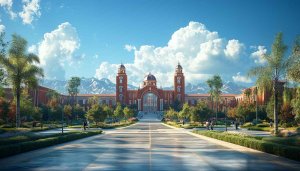 University Building Campus Architecture 4K Desktop Mobile Background Wallpaper