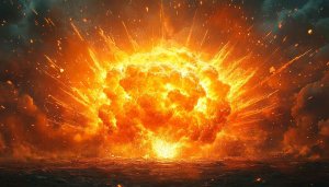 Explosion Wallpaper 4K Mobile Background Atomic Fire Burst Screen
