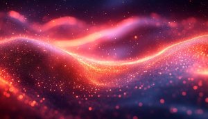 Sparkling Red Glitter Waves 4K Desktop Background Mobile Wallpaper