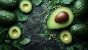 Green Avocado Fruits Still Life Mobile Background Wallpaper